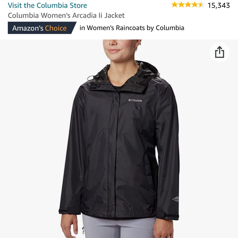 Womens Columbia Rain Jacket size 3x